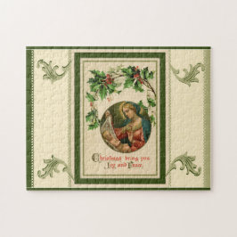 Quebra-cabeça Cena da natividade do natal vintage