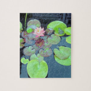 Quebra-cabeça Cena da Natureza - Sapos e Lily Pads