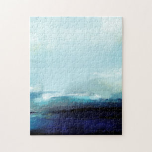 Quebra-cabeça Cena de Arte do Oceano Abstrato
