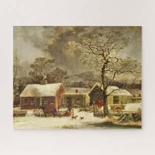 Quebra-cabeça Cena de inverno, New Haven, Connecticut 