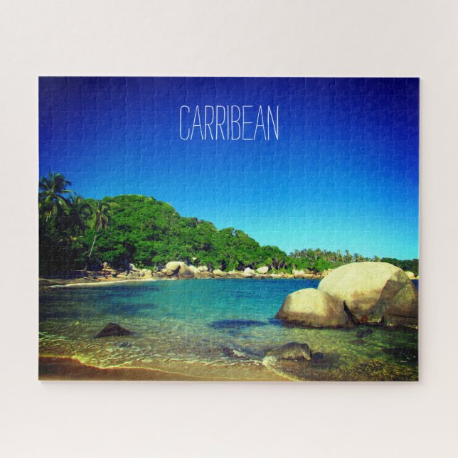 Quebra-cabeça cena de praia de carfeijão (Horizontal)
