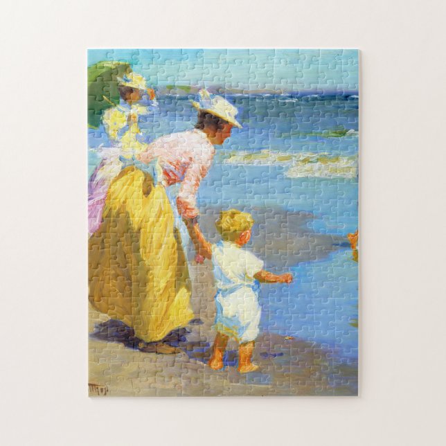 Quebra-cabeça Cena de praia de Edward Henry Potthast (Vertical)
