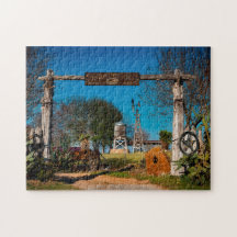 Cena de rancho no Texas.