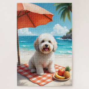 Quebra-cabeça Cena de Relaxamento de Cão de Pastoreiro Inglês An