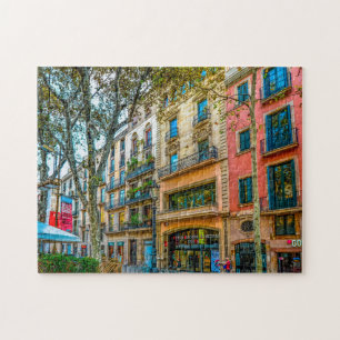 Quebra-cabeça Cena de Rua de Barcelona.