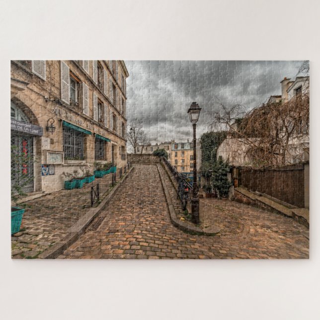 Quebra-cabeça Cena de rua em Paris (Horizontal)
