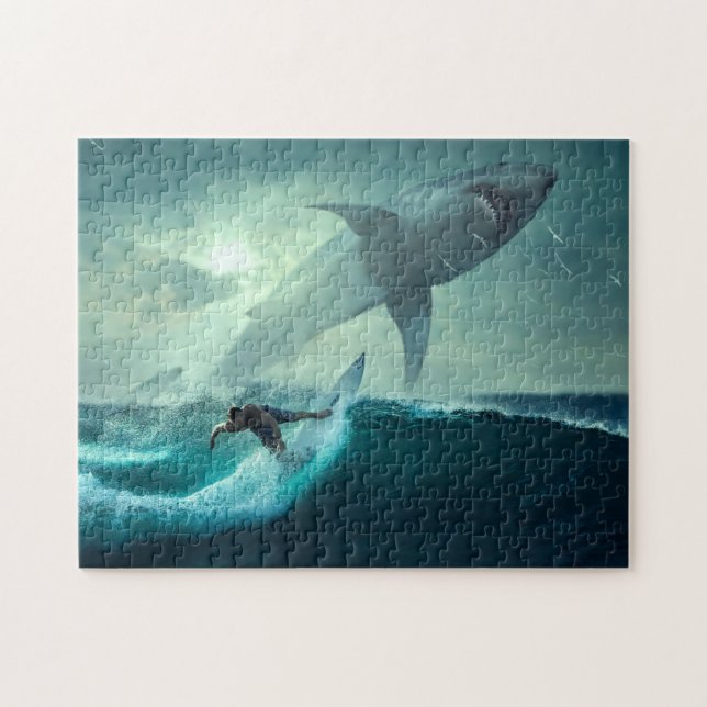Quebra-cabeça Cena de Surfista Jogo Puzzle (Horizontal)