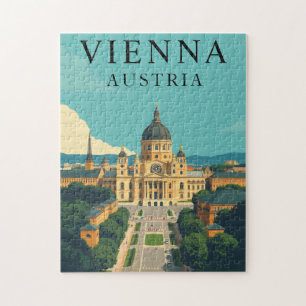 Quebra-cabeça Cena de Viagem Vintage Viena Áustria