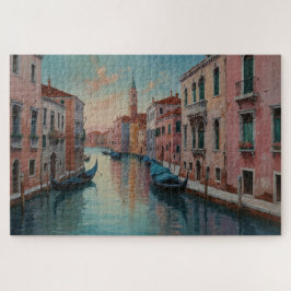 Quebra-cabeça Cena do Canal de Veneza