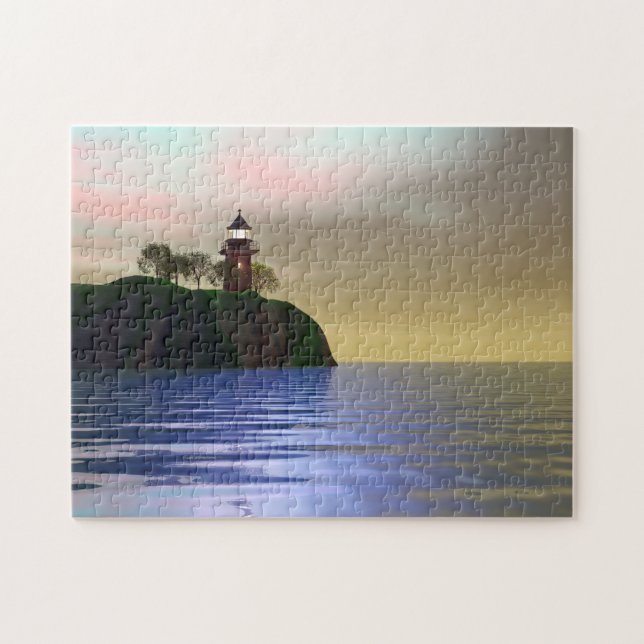 Quebra-cabeça Cena do Farol 3D (Horizontal)