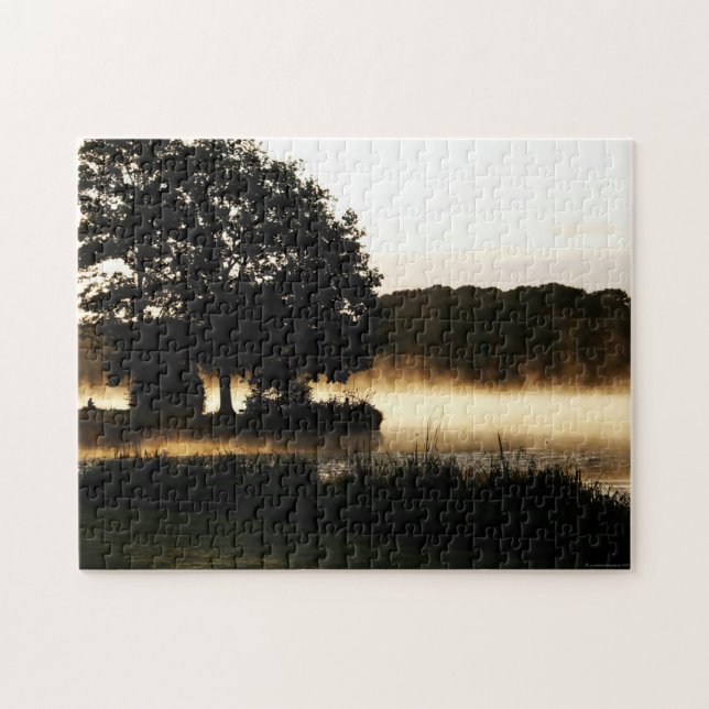 Quebra-cabeça Cena do Lago Morning 11x14 252pc jpcna (Horizontal)
