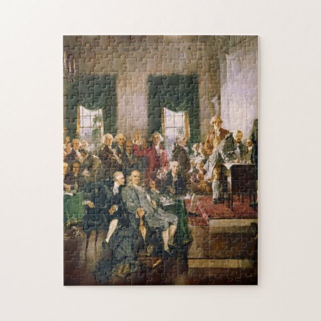 Quebra-cabeça Cena na Assinatura da Constituição (Vertical)