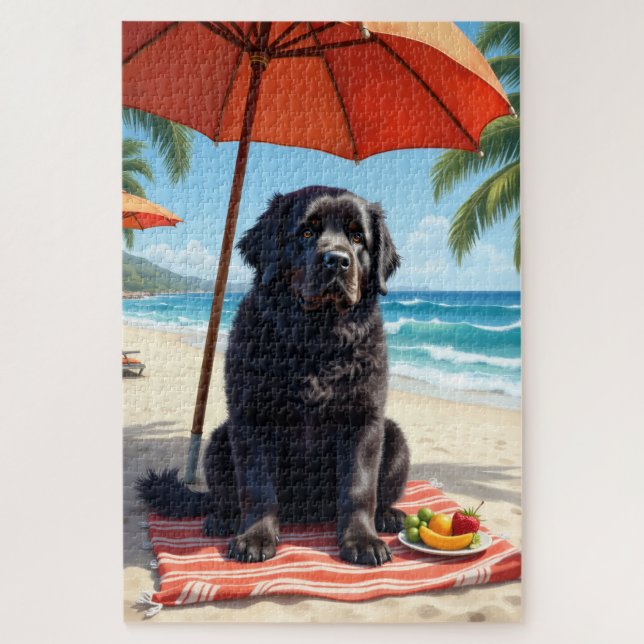 Quebra-cabeça Cena Relaxante na Praia de Terra Nova (Vertical)