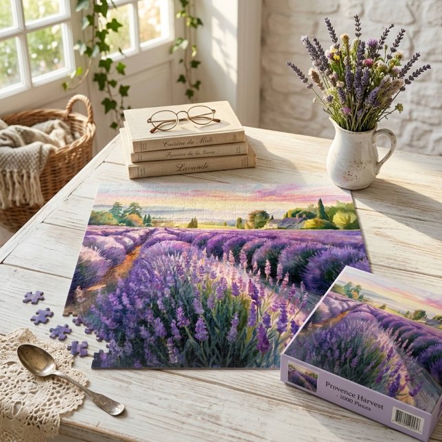 Quebra-cabeça Cena Tranquila e Relaxante de Lavanda (Criador carregado)
