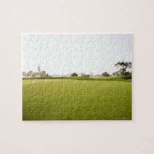 Quebra-cabeça Cénico, golfe, campo de golfe, grama, paisagem,