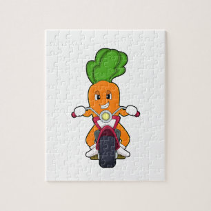 Quebra-cabeça Cenoura como Biker com motocicleta.PNG