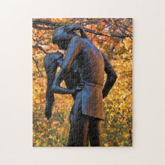 Quebra-cabeça Central Park Autumn: Romeu & Julieta Estátua 01