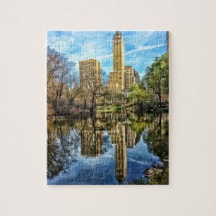 Quebra-cabeça Central Park Refletion of New York Skyline