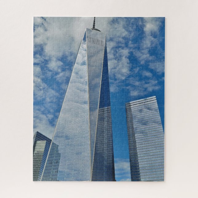 Quebra-cabeça Centro de Comércio Mundial Nova York. (Vertical)