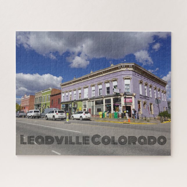 Quebra-cabeça Centro histórico Leadville Colorado (Horizontal)