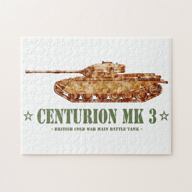 Quebra-cabeça Centurion MK 3 Tanque britânico MBT da Guerra Fria (Horizontal)