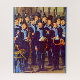 Quebra-cabeça cerca de 1800 músicos militares europeus