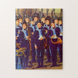 Quebra-cabeça cerca de 1800 músicos militares europeus