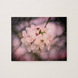 Quebra-cabeça Cereja floresce no Japão cor-de-rosa bonito único