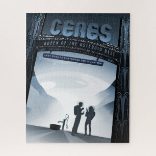 Quebra-cabeça Ceres do Planeta Anão-Poster de viagens do Espaço