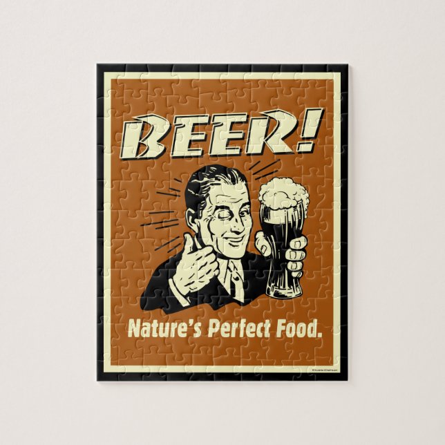 Quebra-cabeça Cerveja: A Comida perfeita da natureza (Vertical)