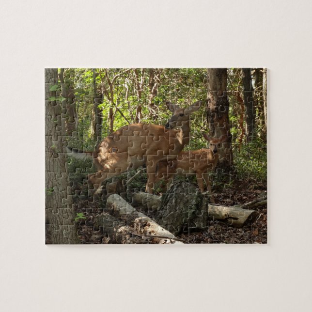 Quebra-cabeça Cerveja Mãe e Filho no Parque Nacional Shenandoah (Horizontal)