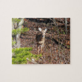 Quebra-cabeça Cervo Adorável na Fotografia da Natureza na Flores