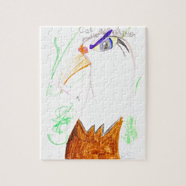 Quebra-cabeça C'est en pratiquant qu'on devient bon (Vertical)