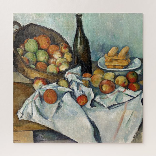 Quebra-cabeça Cesta de Maçãs de Vida Continua Cobra Cezanne Pint (Vertical)