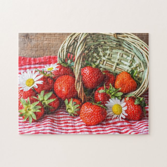 Quebra-cabeça Cesta de Morangos (Horizontal)