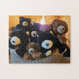 Quebra-cabeça Cesta de Ursos, 11" x 14", 252 peças