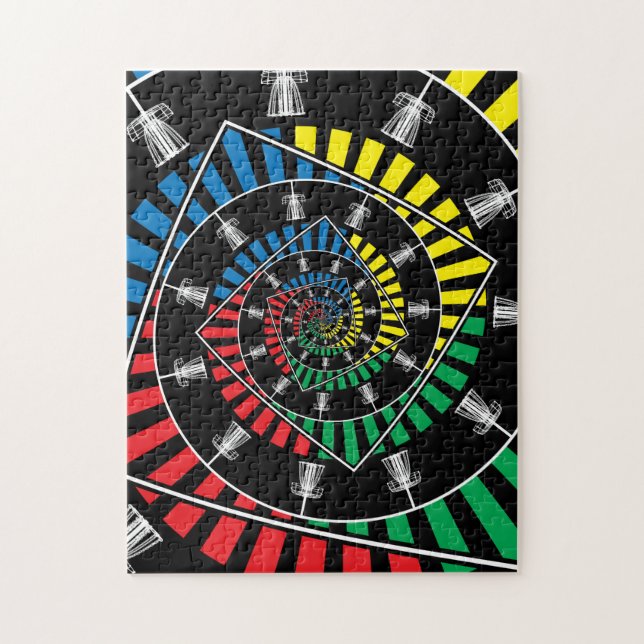 Quebra-cabeça Cestos de Golfe de Disco Rotação (Vertical)