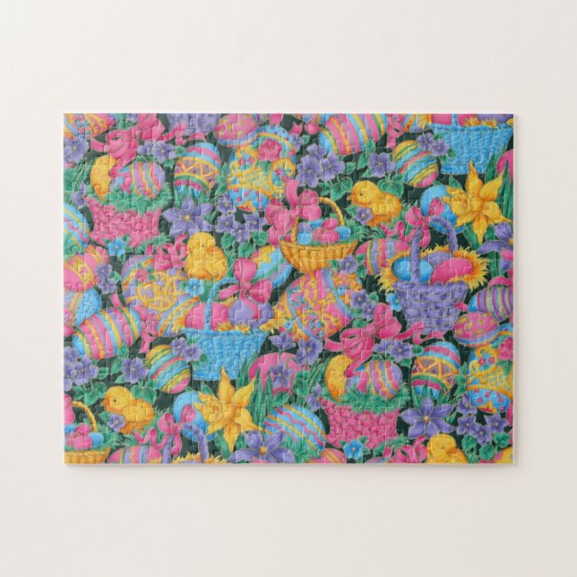 Quebra-cabeça Cestos e Ovos de páscoa (Horizontal)