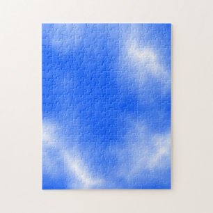 Quebra-cabeça Céu azul com nuvens brancas