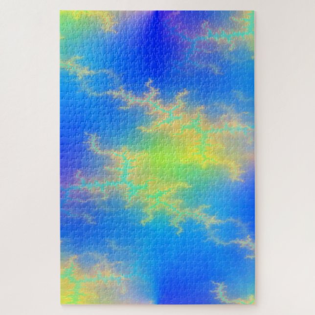 Quebra-cabeça Céu Azul e Ouros de Relâmpagos Amarelos (Vertical)