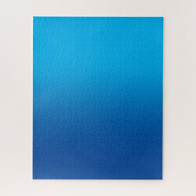 Quebra-cabeça Céu e Azul Escuro Monotônico Ombre (Vertical)