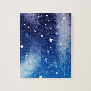 Quebra-cabeça Céu nocturno azul estrelado