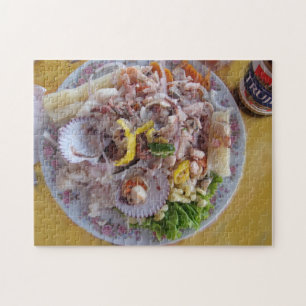 Quebra-cabeça Ceviche e Cerveja - Estilo Peruano