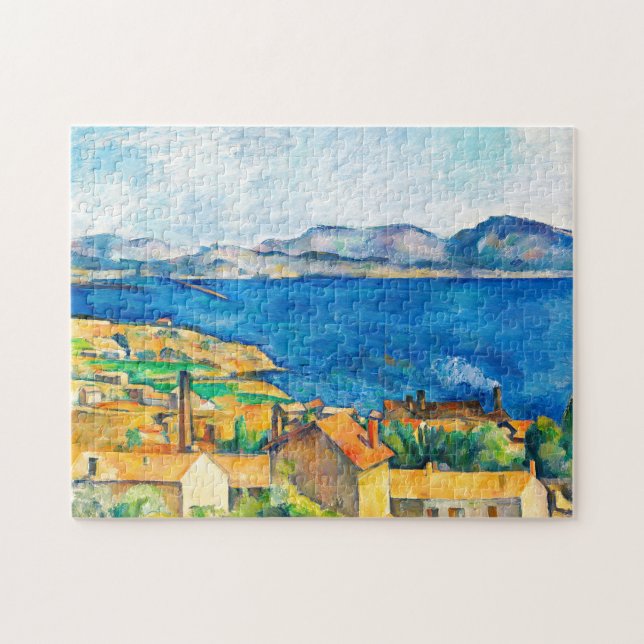Quebra-cabeça Cezanne: A Baía de Marselha, Vista de L’Estaque (Horizontal)