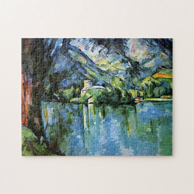 Quebra-cabeça Cezanne - O Lac d'Annecy, pintura de arte (Horizontal)