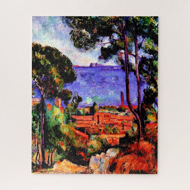 Quebra-cabeça Cezanne - Vista através das Árvores (Vertical)