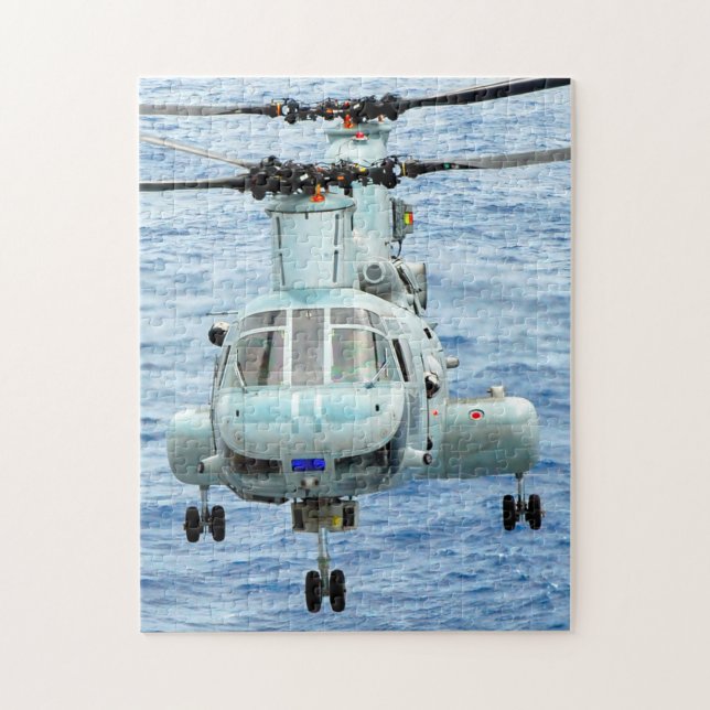 Quebra-cabeça CH-46E SEA KNIGHT (11x14 POLEGADAS) (Vertical)