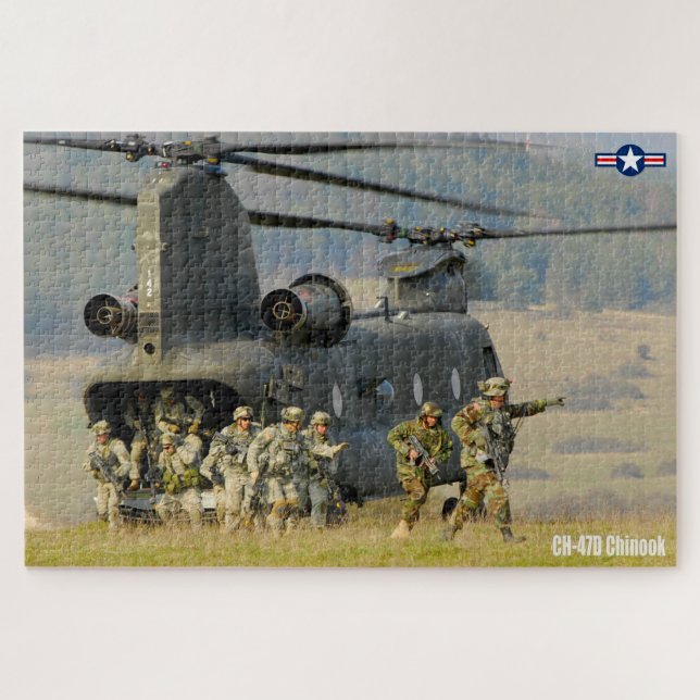 Quebra-cabeça CH-47D CHINOOK (20x30 POLEGADAS) (Horizontal)