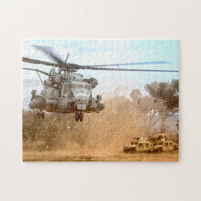 Quebra-cabeça CH-53E SUPER STALLION (11x14 POLEGADAS) (Horizontal)