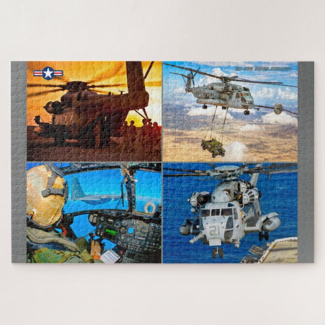 Quebra-cabeça CH-53E SUPER STALLION (20x30 POLEGADAS) (Horizontal)